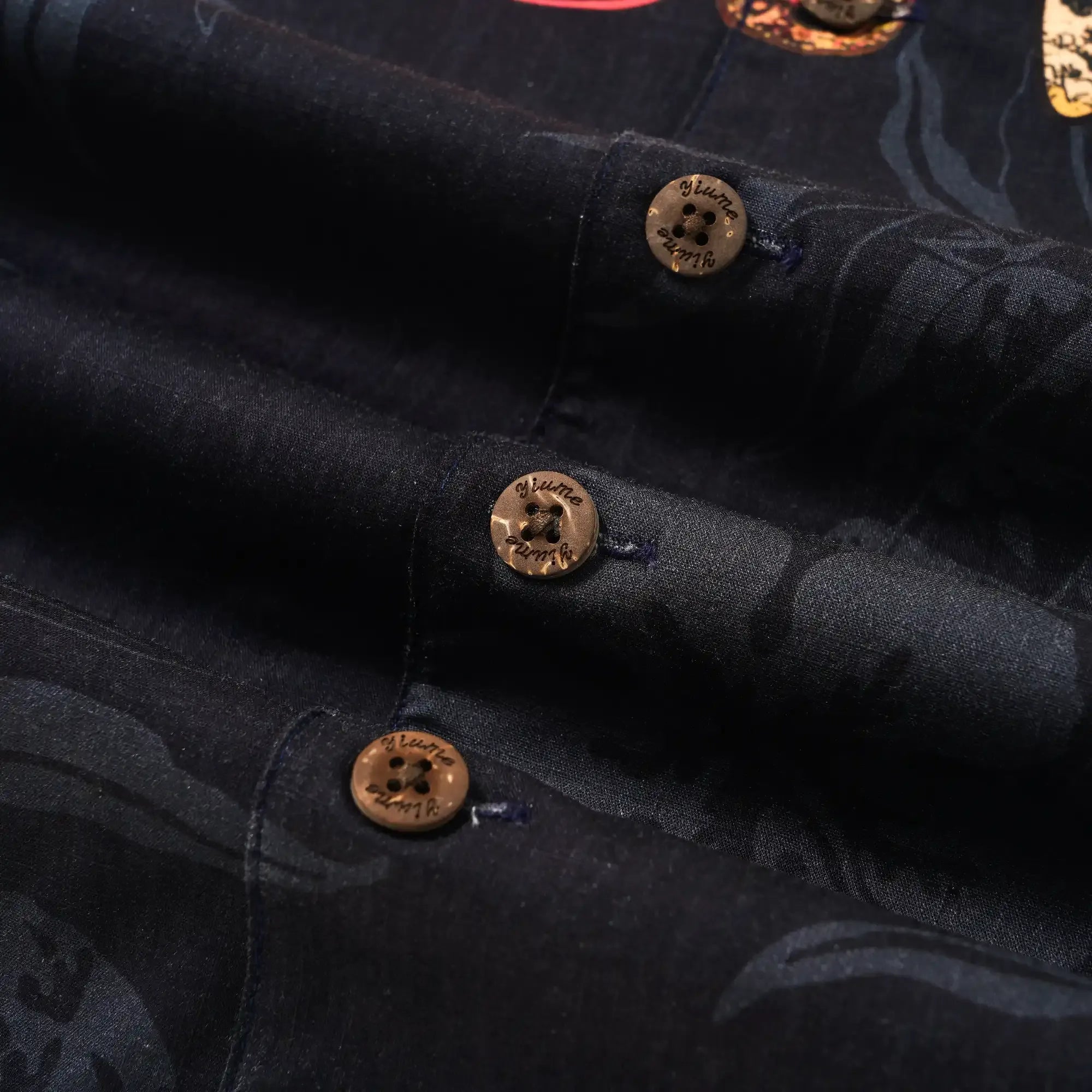 Music Men's Hawaiian Shirt Short Sleeve Camp Collar 100% Cotton Black Aloha Island Serenade