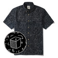 Geek Chic Men's Hawaiian Shirt Short Sleeve Button-down 100% Cotton Black Aloha The Problem Solver Math Formula Physics Equation Science Chalkboard