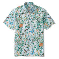Men's Hawaiian Shirt Short Sleeve Button-down 100% Cotton Green Aloha Hawaiian Nature's Whisper