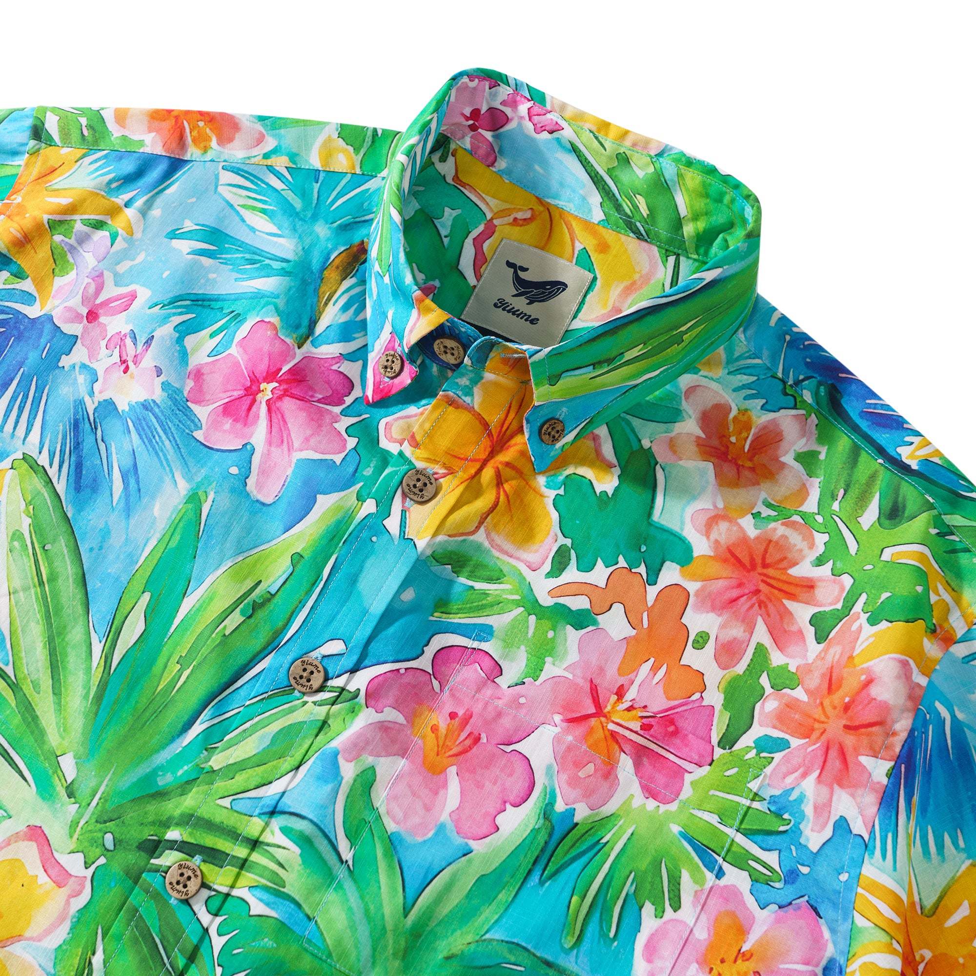 Vacation Hawaiian Shirt 100% Cotton Men's Colorful Short Sleeve Button-down Aloha Shirt Get Ready For Vacation