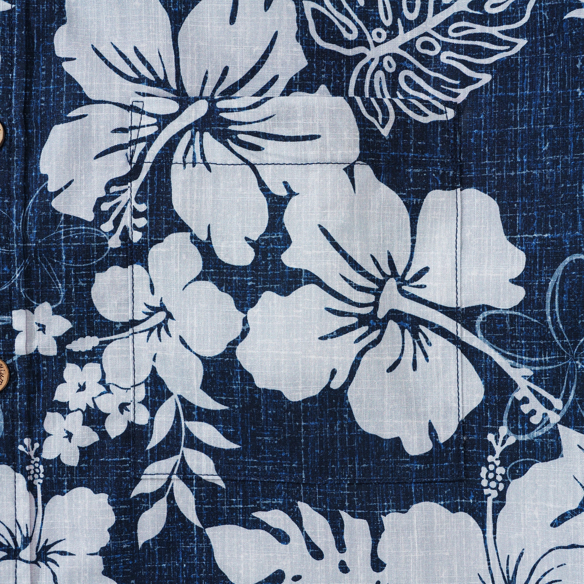 Men's Blue Tropical Hawaiian Shirt Button-down Aloha Shirt No Iron Shirt