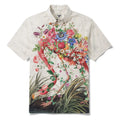 Men's Hawaiian Shirt Short Sleeve Button-down 100% Cotton Flower Floral Aloha Flamboyant Flamingo Blooms