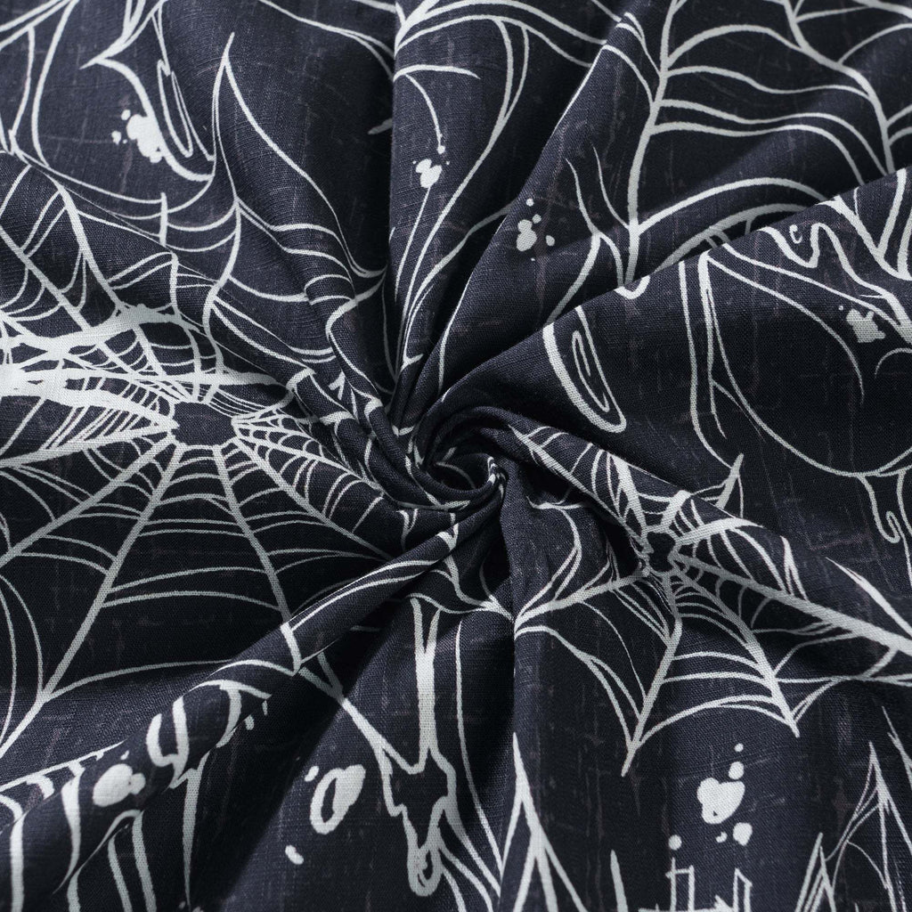 Halloween Gift The Hidden Hunter in the City 100% Cotton Men's Short Sleeve Button-down Shirt Aloha Hawaiian