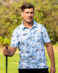 Men's Hawaiian Pisces Print Short Sleeve Polo Shirt Pisces Polo