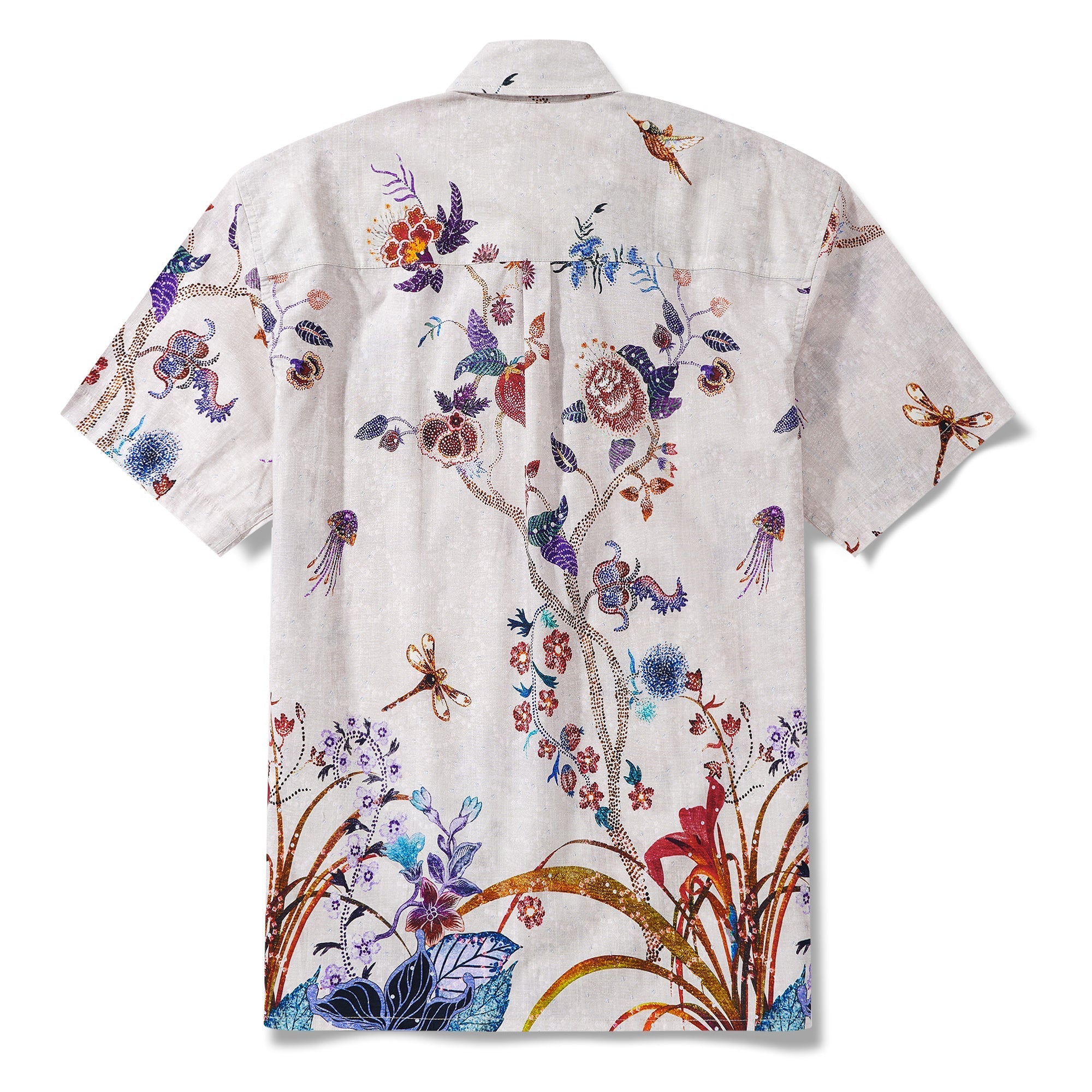 Men's Hawaiian Shirt Short Sleeve Button-down 100% Cotton Aloha Premium Aloha Shirts for Sophisticated Men