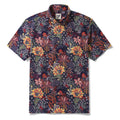 1950s Tropical Hawaiian Shirt For Men Print Short Sleeve 100% Cotton Red Shirt Aloha Quirky Plants
